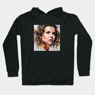 Portrait of Millie Bobby Brown Hoodie